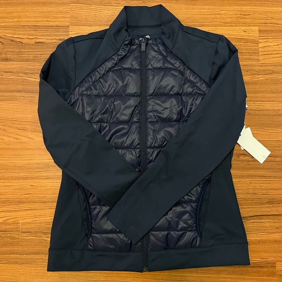 Southern Tide Navy Mixed Media Full Zip Jacket NWT Size S - Picture 2 of 6